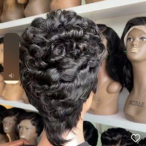 MBENG-13*4 FRONTAL GLUELESS TRANSPARENT 100% HUMAN HAIR CLOSURE LACE BLACK SHORT